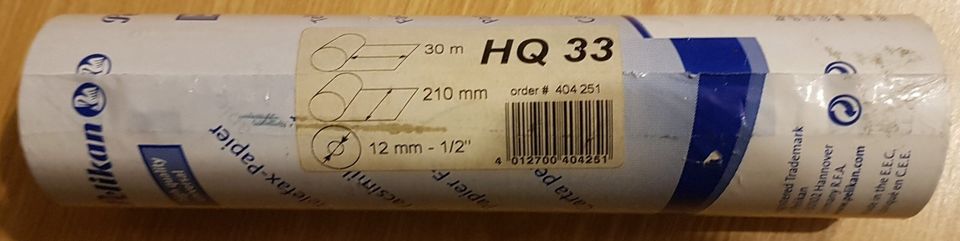 30 m Faxrolle Fax Thermopapier von Pelikan HQ 33 - Telefax 210 in Garbsen