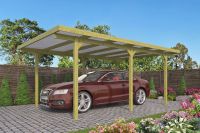 ABHOLBEREIT Einzelcarport Tobago mit Trapezblech 304 x 502cm Gerätehaus Geräteschuppen Holzhaus Schuppen Gartenlaube Gartenschuppen Gartenhäuser Gerätehäuser Holzhäuser Satteldach Holzschuppen Carport Hessen - Birstein Vorschau