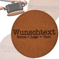 Kork Topf- Pfannen Untersetzer rund  Ø 19cm mit Gravur Wunschtext Baden-Württemberg - Pleidelsheim Vorschau