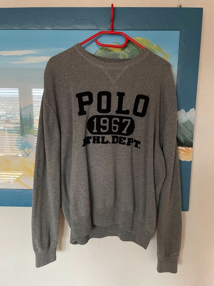 Polo Ralph Lauren Sweatshirt / M / grau / Strick in Ebelsbach