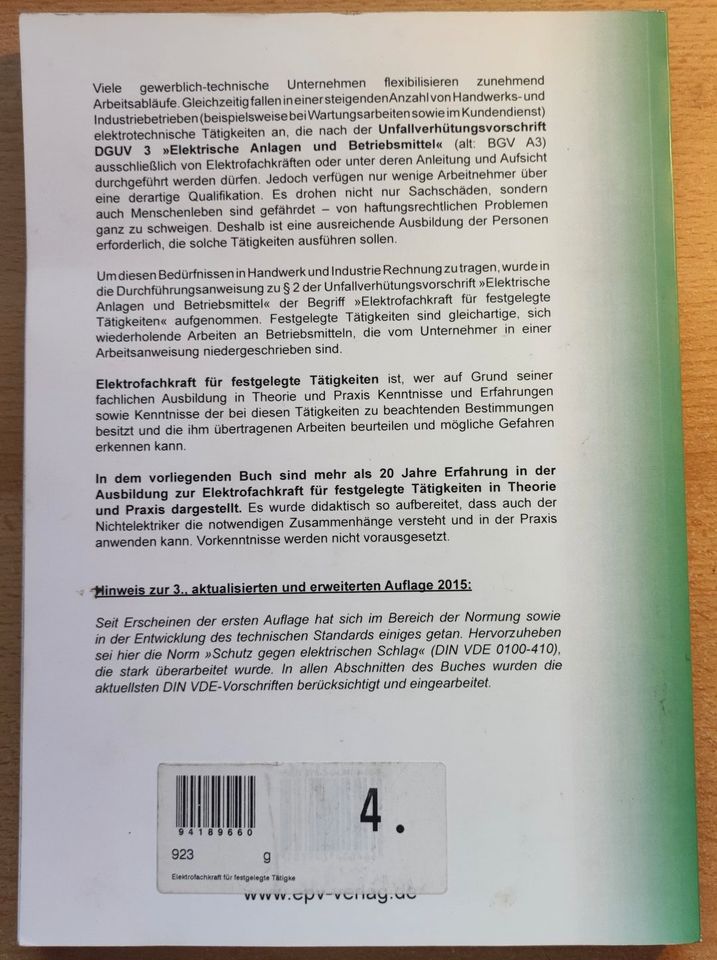 3x neue Bücher Elektrofackkraft für festgelegte Tätigkeiten in Rhede