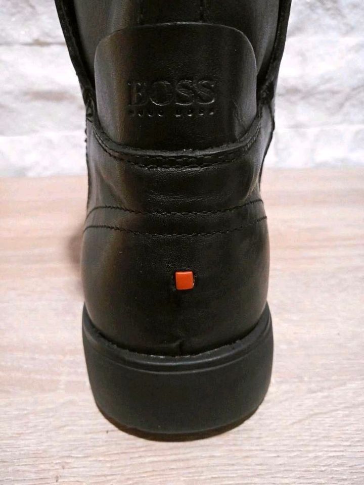 Hugo Boss Stiefel Designer Orange Stiefelette Schuhe Boots Leder in Nürnberg (Mittelfr)