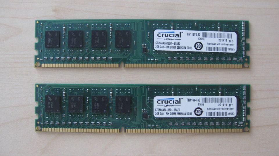 3x DDR3 RAM Speicherriegel je 4GB und 2x 2GB in Teisendorf