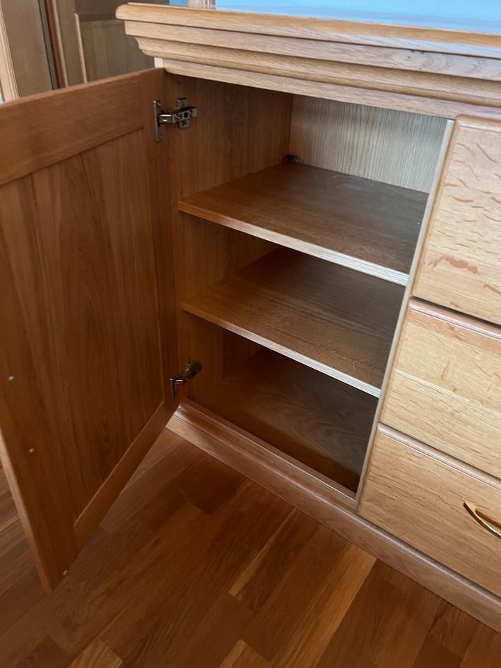 Eichenbett Bauernbett Landhausstil Tischler Vollmassiv Kommode in Ankum