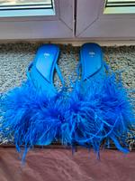 Zara Federn Sandalette Clog blau Gr.40 Bayern - Memmingen Vorschau
