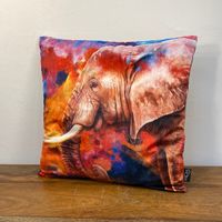 1x Kissen Dekokissen Unique Living Elefant 45x45cm Berlin - Zehlendorf Vorschau