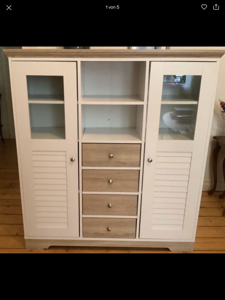 Vitrine, Vitrinenschrank, Buffet mit Schubladen, Highboard in Düsseldorf