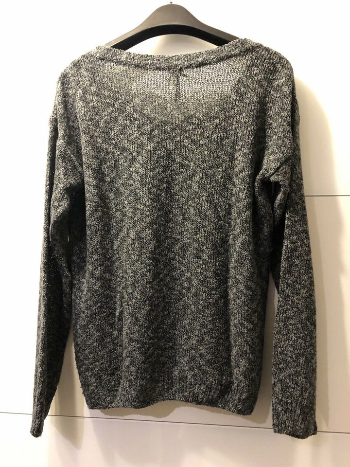 Key Largo Pullover in Größe L mit Pailletten in Anthrazit in Melle