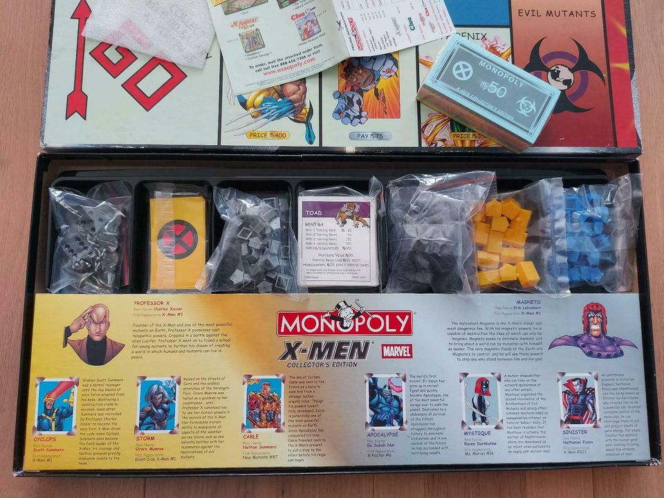 Monopoly X-Men animated series Collectors Edition Marvel Komplett in Bruckmühl