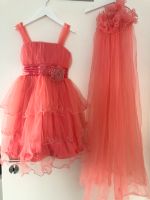 Ballkleid Festkleid Prinzessinnen Tüllkleid 128 134 Coral Lachs Baden-Württemberg - Neuhausen Vorschau