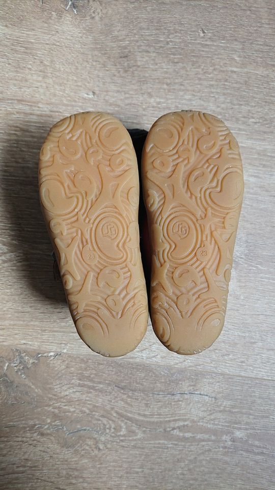 Dodo Shoes Barfußschuhe Übergang Klett - Noah Boot - Rot - Gr. 23 in Kornwestheim