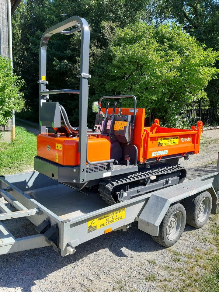 ⭐Minibagger - Microbagger - Dumper - Erdbohrer - Abbruchhammer in Langenneufnach