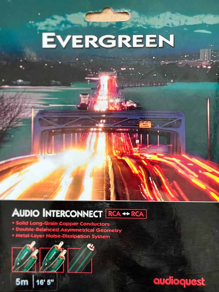 Audioquest EVERGREEN Cinch RCA 5m in Jena