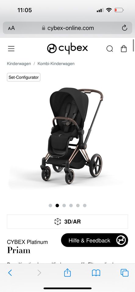 Cybex priam Roségold Gold Rose Navy Platinum kinderwagen in Bremen