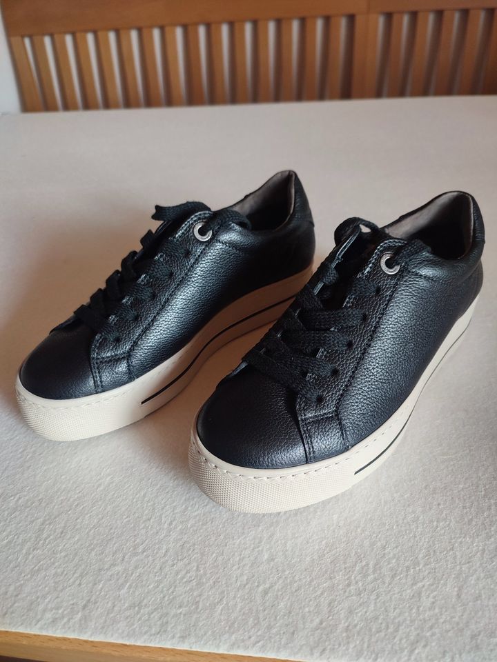 Paul Green Damen Sneaker Gr 3 (35) schwarz, neuwertig in Wörth a. Main