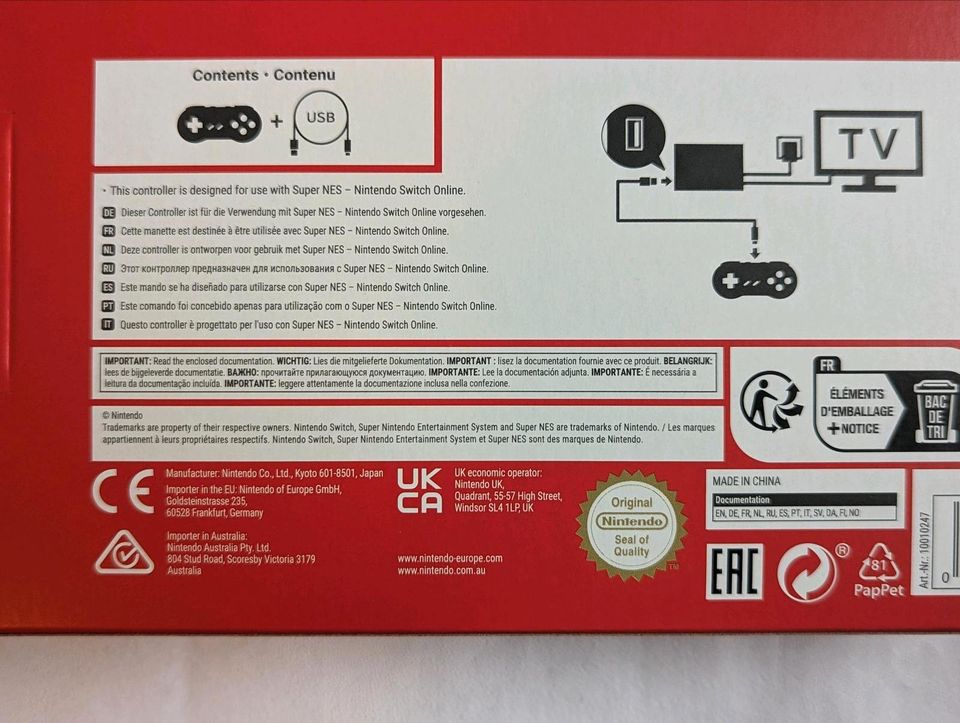 Nintendo Switch SNES Controller Original Super Nintendo in Wuppertal
