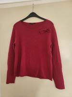 kuscheliger Pullover mit Schleife rosa/himbeerfarben comma Gr. 36 Bayern - Lichtenfels Vorschau