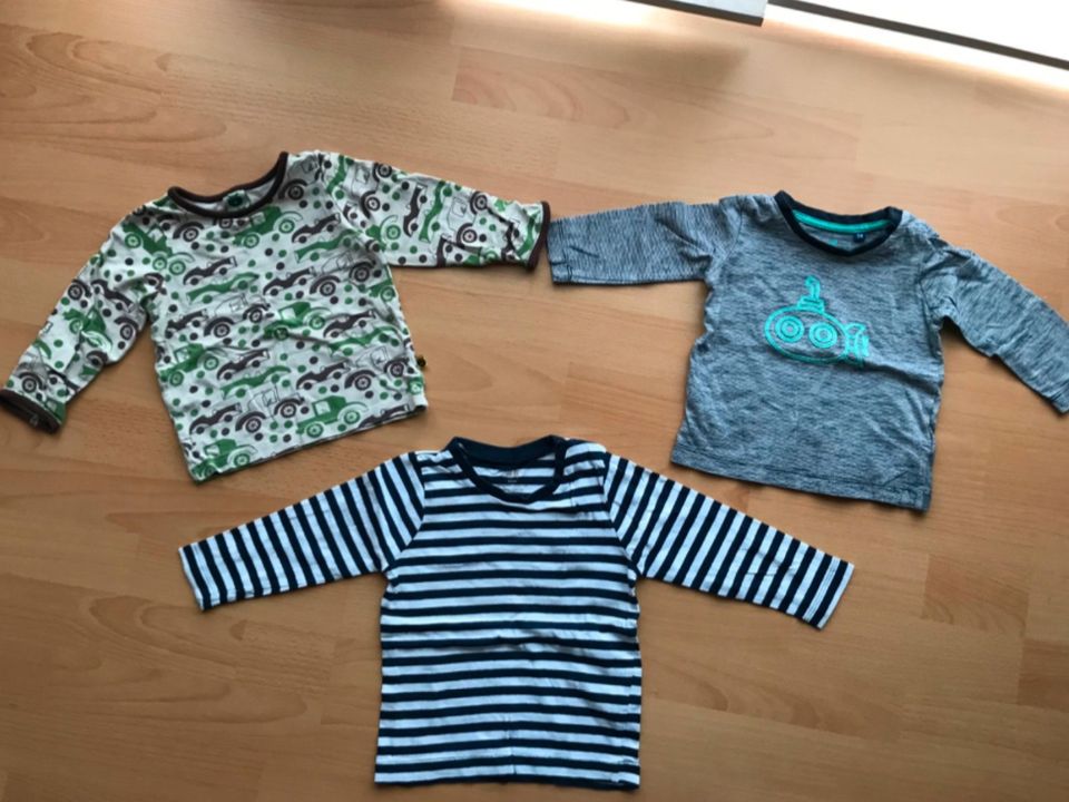 3 x Smafolk H&M TOM TAILOR Shirt Langarmshirt Pulli Gr. 74/80 in Ochsenfurt