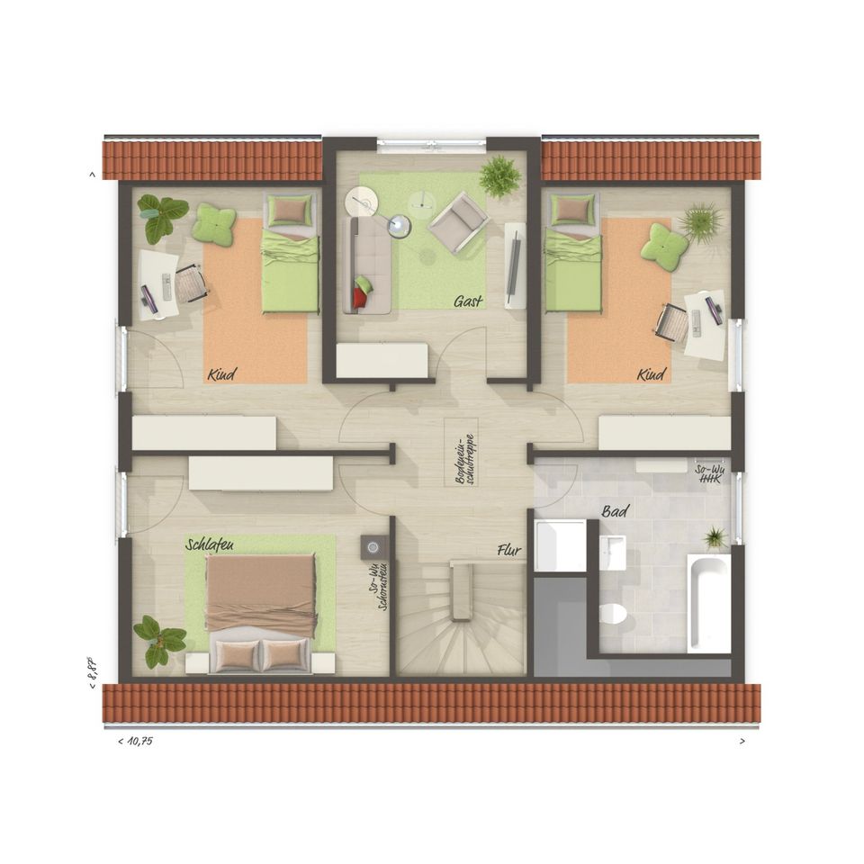 Strahlend und lauschig – ein Traumhaus für die Familie- Effizienz 55 in Blieskastel
