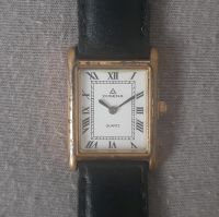 Dugena Vintage 90s Tank Armbanduhr Gold Schwarz . Die Uhr läuft. Mitte - Wedding Vorschau