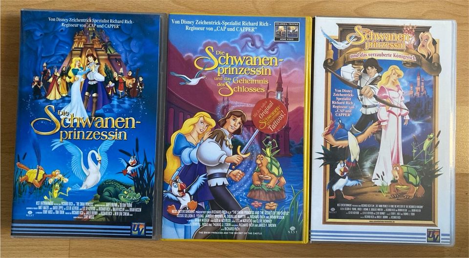 3 VHS-Kassetten für Kinder  -  Die Schwanenprinzessin in Dresden