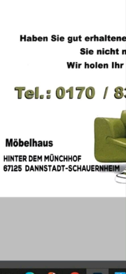 Leder 3er Couch italienische Style in Dannstadt-Schauernheim