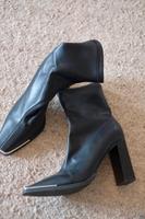 Leder Stiefeletten Boots Stiefel High Heels Sock Boots Metall Saarland - Blieskastel Vorschau