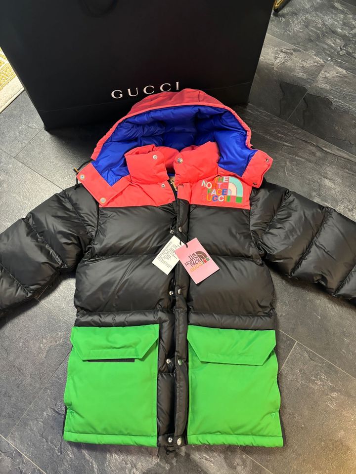 Gucci x The North Face Down Jacket Black/Multicolor in Köln