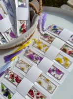 Lesezeichen echte Blumen Blüten handmade personalisiert Niedersachsen - Braunschweig Vorschau