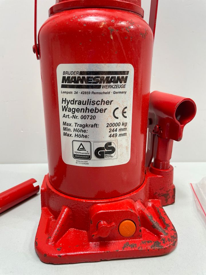 Brüder Mannesmann Hydraulischer Wagenheber 20t in Bochum