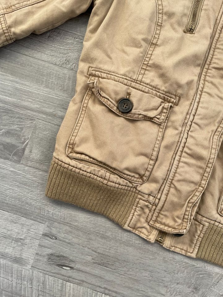 Abercrombie & Fitch Übergangsjacke Beige/Hellbraun Gr. M in Neustadt am Rübenberge