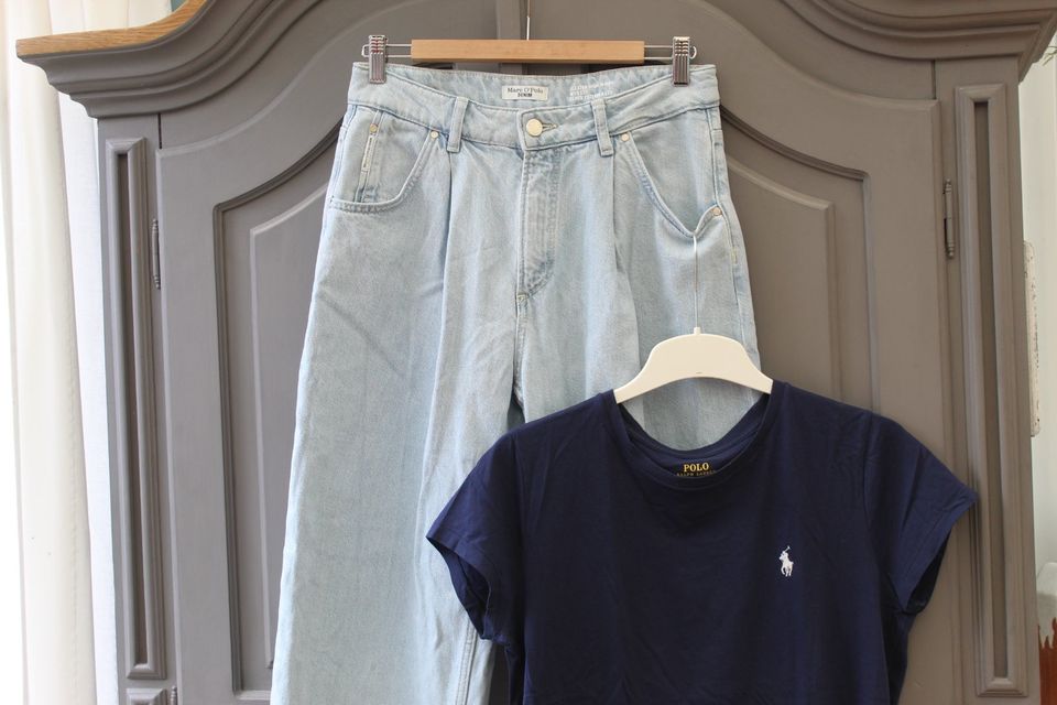 wide Leg Jeans Marc O Polo 29/32,Ralph Lauren T-Shirt M TOP in Kiel