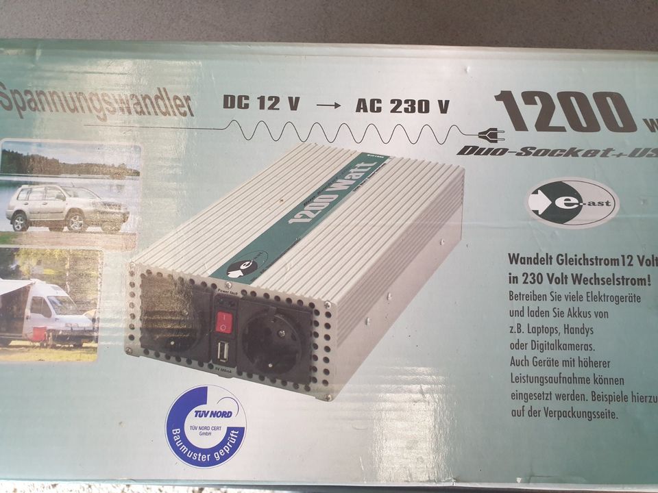 Spannungswandler DC12V - AC230V bis 1200Watt in Augsburg