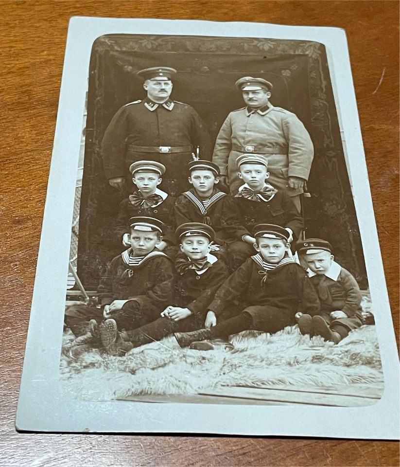 1. Weltkrieg Deutschland Postkarte Foto Soldat in Schwerin