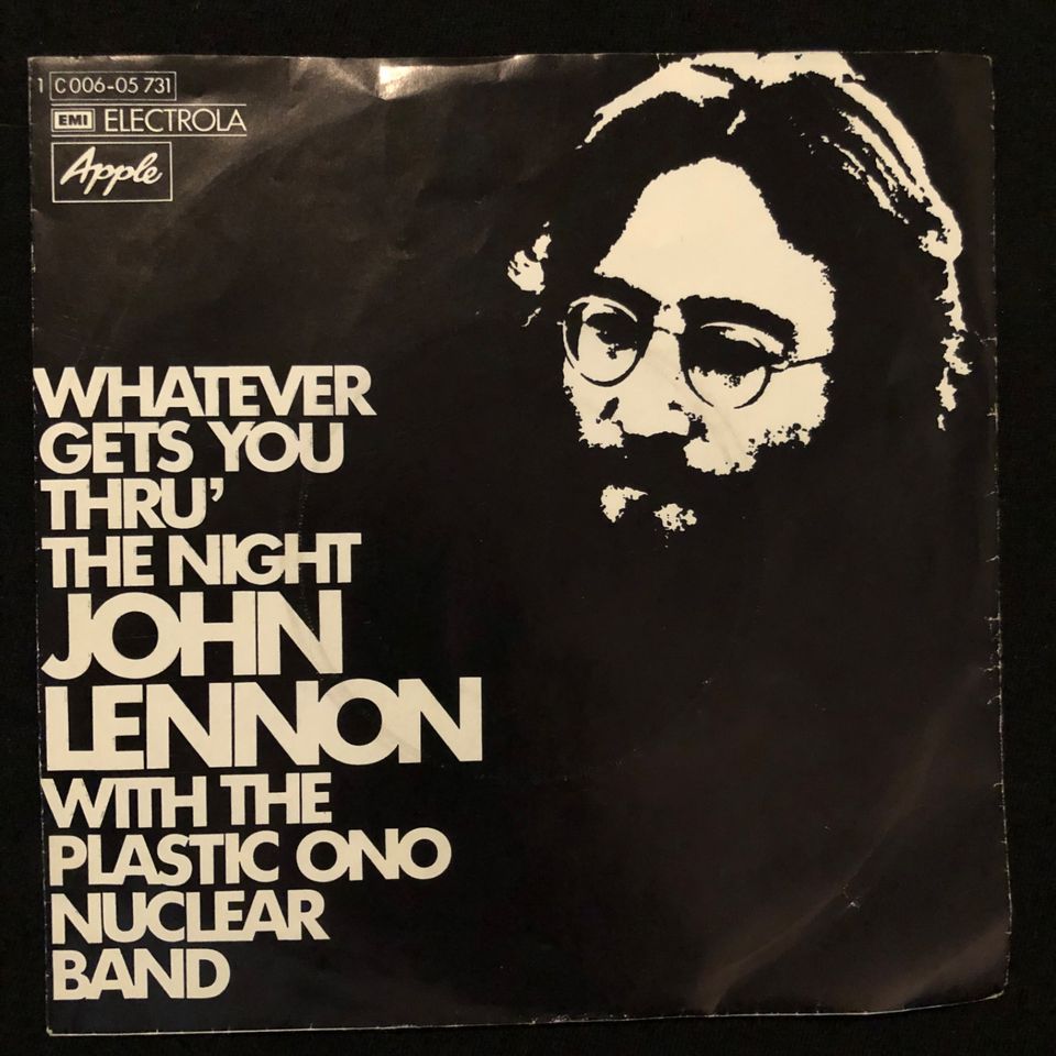 JOHN LENNON Whatever Gets you Thru The Night 7' Single 1974 Vinyl in München