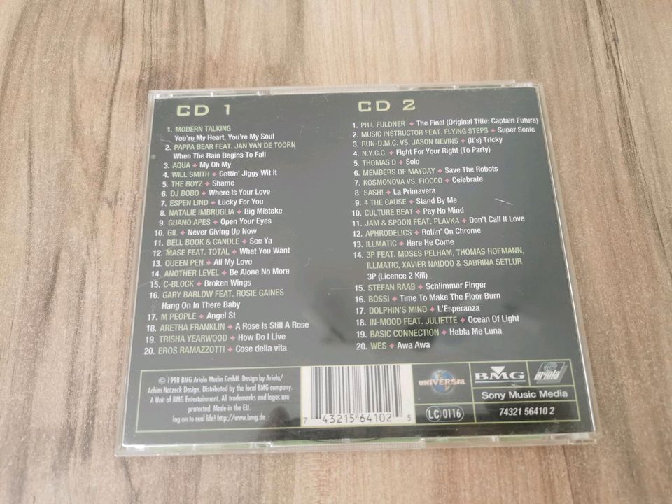 Alte CD Sammlung Just the Best Set von 1995 1996 1998 1999 in Gommern