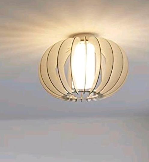 Eglo Deckenlampe Deckenleuchte Lampe Stellato 2 Holz Glas 28€* in Vettweiß
