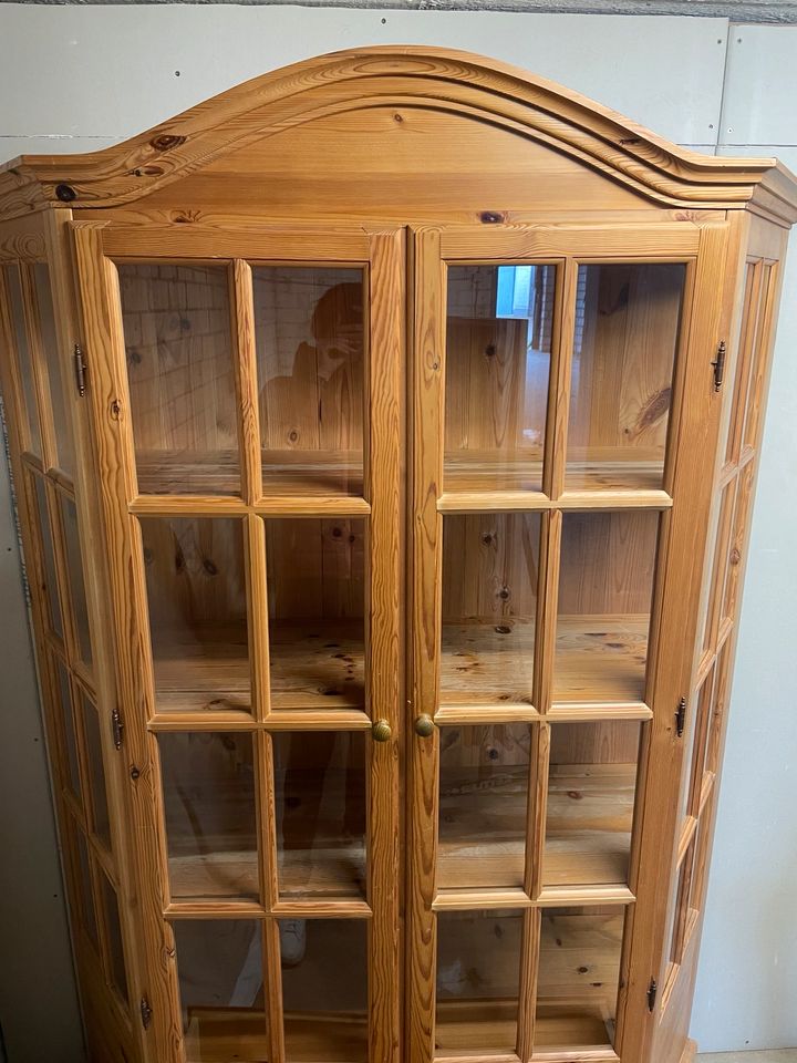 Holz Vitrine Glas Wohnzimmerschrank in Bedburg