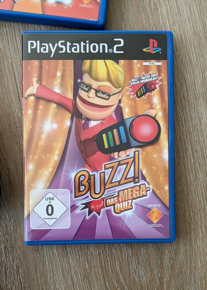 Buzz Bundle PS2 | 4 Controller | 3 Spiele | TOP Zustand | OVP in Wandlitz