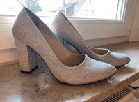 Brautschuhe, hohe Schuhe Silber, Glitzer Baden-Württemberg - Altensteig Vorschau