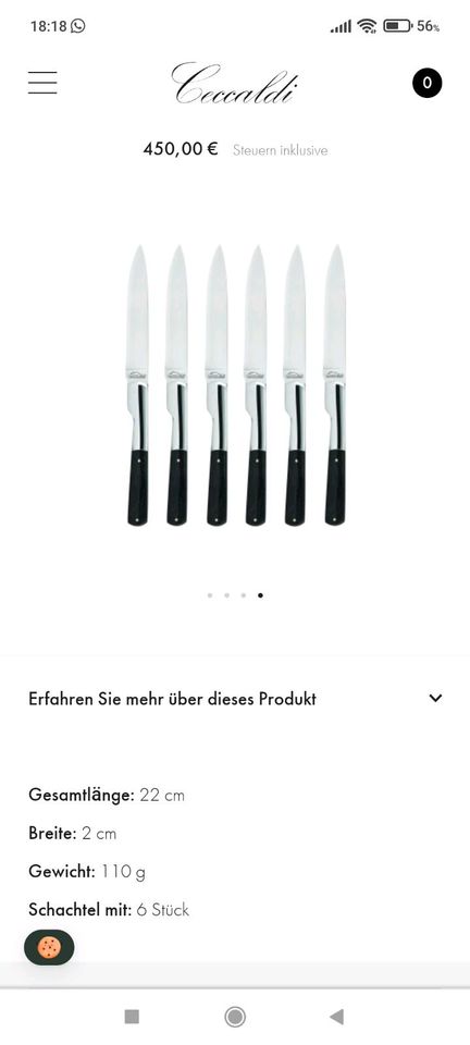 Ceccaldi Steakmesser aus Korsika Original Messer NEU in Rheinfelden (Baden)