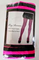 Leg Avenue Blickdichte Ringel-Strumpfhose schwarz-pink - Gr. S-L Niedersachsen - Melle Vorschau