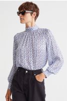 H&M Bluse hellblau Blumen Gr.M Niedersachsen - Wendisch Evern Vorschau