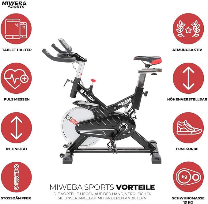 Miweba Sports Indoor Cycling Bike in Oberneisen