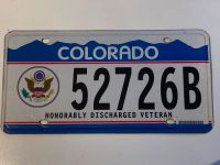 Nummernschild USA Colorado Veteran Kr. München - Unterschleißheim Vorschau