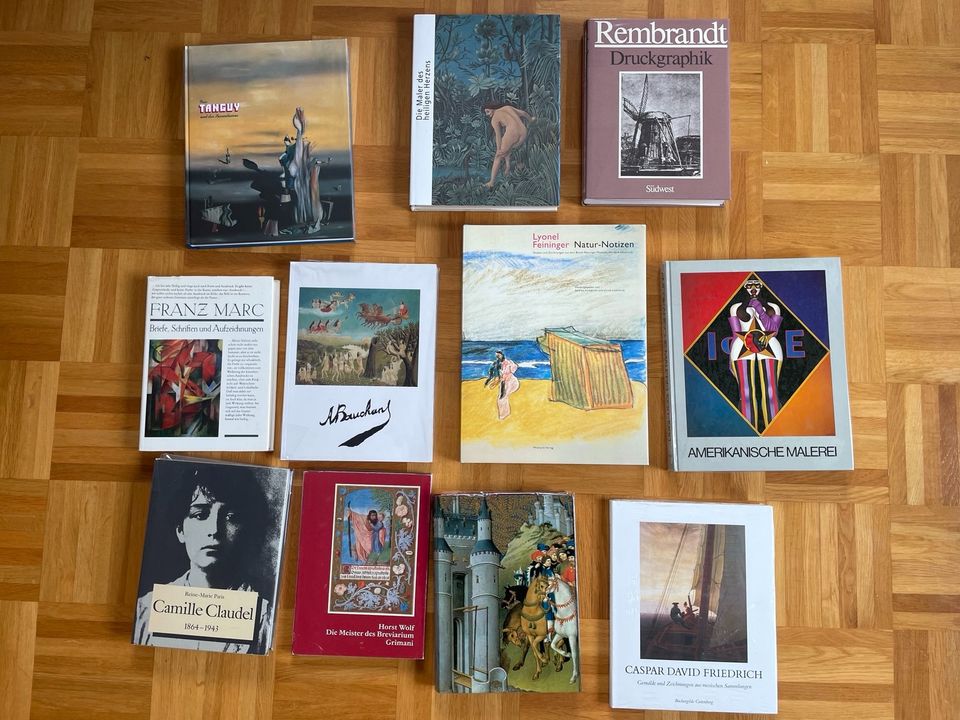 Kunstbuch,Rembrandt,Feininger,Claudel,Friedrich in Stuttgart