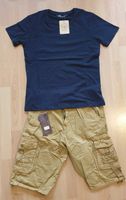 Bermuda Shorts gr 34 T Shirt gr L slim Fit Sachsen-Anhalt - Halle Vorschau