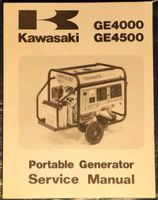 Kawasaki GE4000 GE4500 Portable Generator Service Manual, Top Dithmarschen - Tellingstedt Vorschau