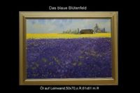 Ölgemälde auf Leinwand - Das blaue Blütenfeld Hessen - Oberursel (Taunus) Vorschau