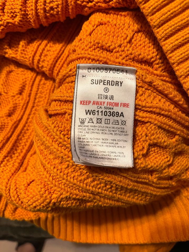 Superdry Damen Pullover orange gr 38 Strickpulli neuwertig in Mülheim (Ruhr)